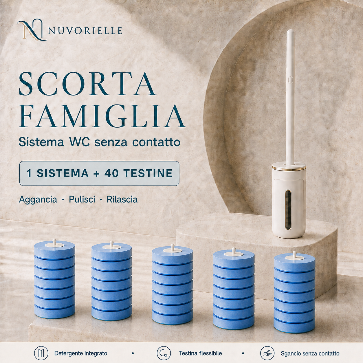 Nuvorielle™ – Sistema WC Senza Contatto