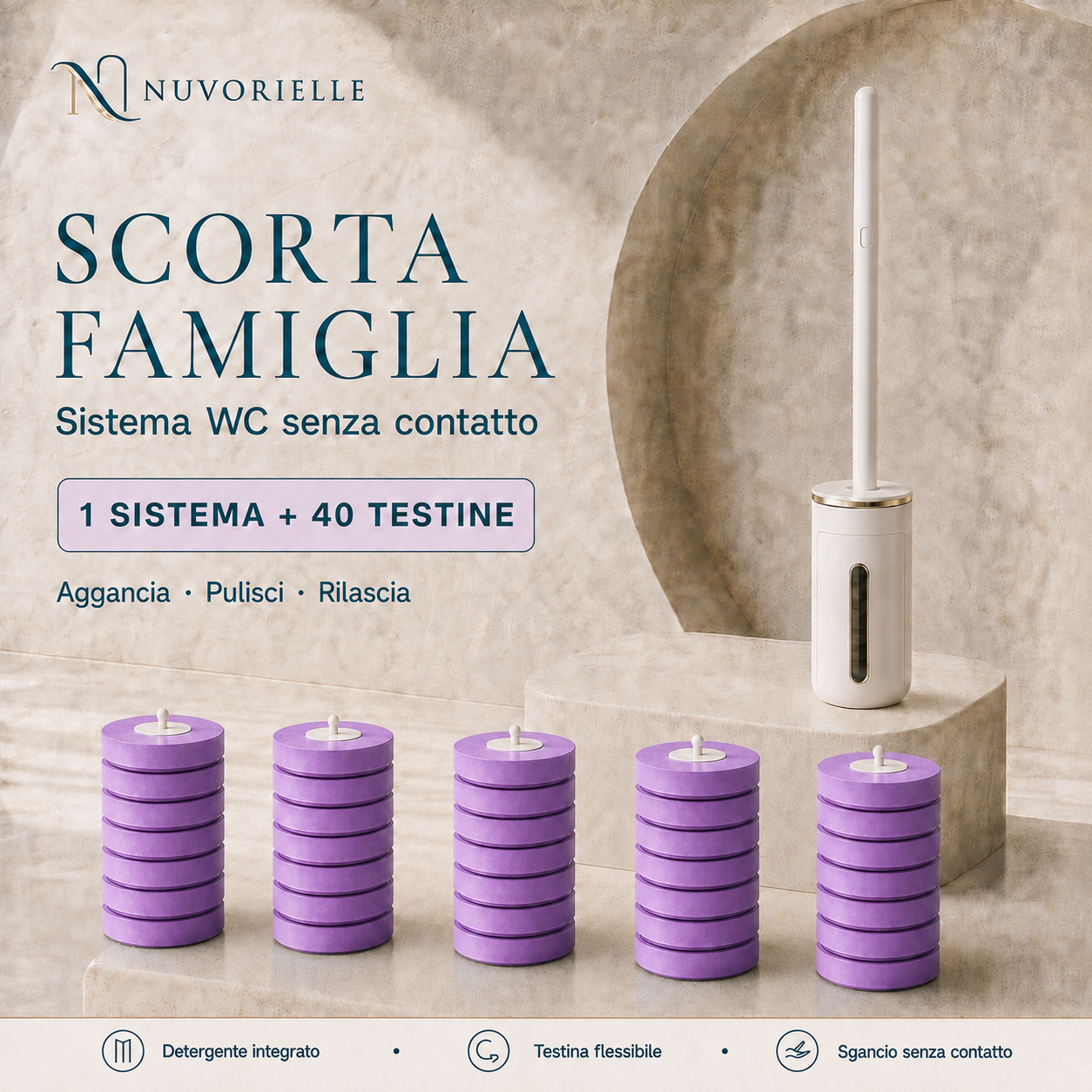 Nuvorielle™ – Sistema WC Senza Contatto