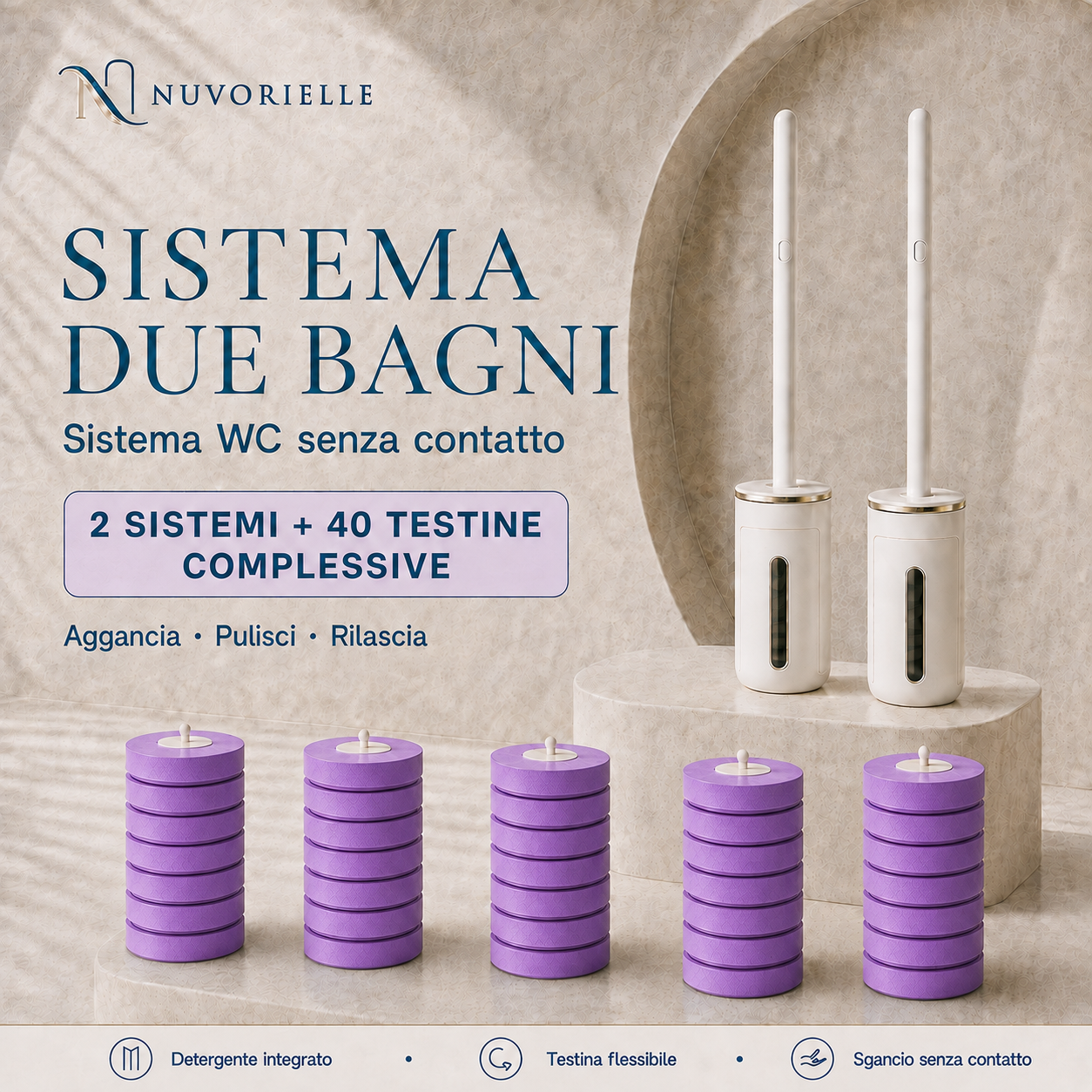 Nuvorielle™ – Sistema WC Senza Contatto